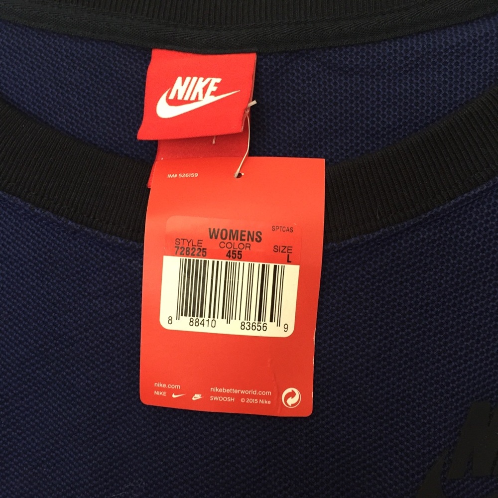 nike rally plus crew neck sport casual shirt - Picture 7 of 8